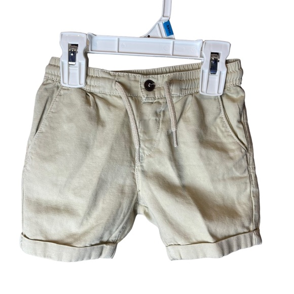 Mayoral Other - Mayoral Cotton Linen Blend Khaki Shorts - Boys 12M